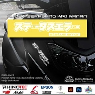 Cutting Sticker Status Error Motorcycle Car Variations