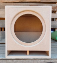 ตู้ลำโพงซับเบส 8" หน้าเปิด ⁕สูตรเบสลอย แน่นๆ สำหรับลำโพงโครงปั้ม ไม้MDF 12mm. (งานดิบ ราคาต่อใบ)