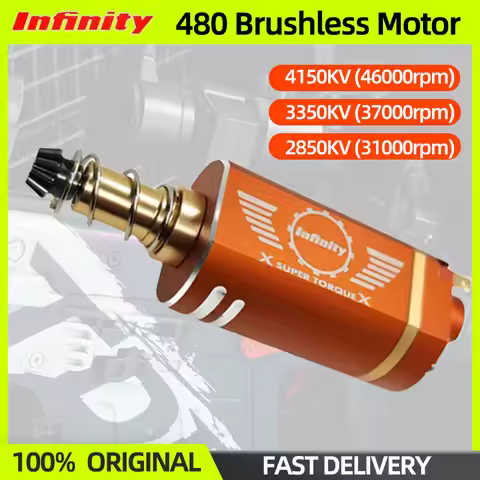 In Stock Infinity 480 Brushless Motor 4150/3350/2850KV 2-4S For Airsoft Gun Electric Water Ball Bull