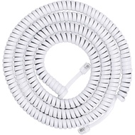 Power Gear Coiled Telephone Cord, 4 Feet Coiled, 25 Feet Uncoiled, Phone Cord works with All Corded 
