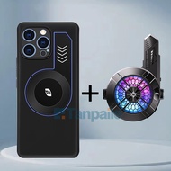 Tanpaile ทำความเย็นให้เคสบั๊มเปอร์สำหรับเล่นเกมเคสระบายความร้อนกันกระแทกสำหรับ Iphone 16 Pro Max Plu