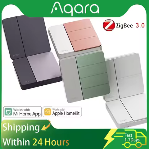 Aqara Wireless Switch ZigBee 3.0 Kanon Smart Wall Switch Z1 Smart Wall Light Switch 1 2 3 4 Key Voic