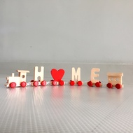 Wooden Alphabet Train (any 6 train pieces you require, indicate in message to seller)