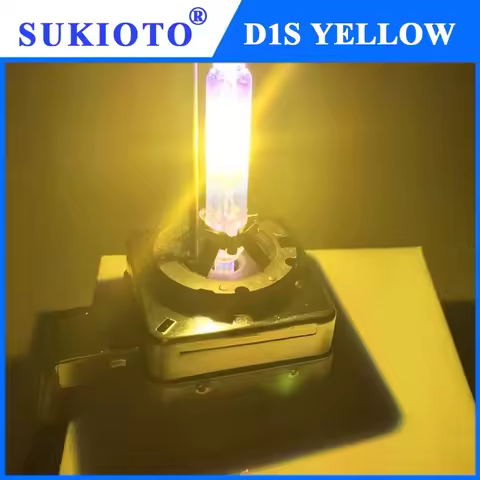 2PCS SUKIOTO 12V Xenon D1S 3000K Yellow HID Bulb For BMW Chrysler For Audi A3 A4 A5 A6 A7 Q3 Q5 D3S 