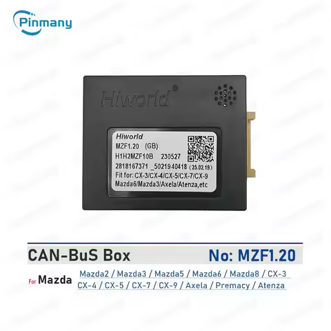 Car Radio CAN Bus decoder Hiworld MZF1 for Mazda 2 3 5 6 8 CX-3 CX-4 CX5 CX-7 CX-9 Axela Premacy Ate