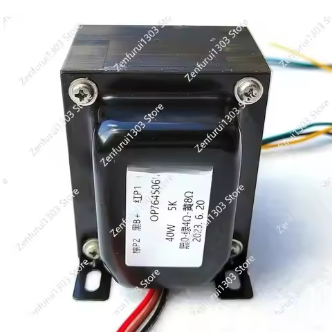 6P3P 6L6 EL34 Vacuum Tube Amplifier Audio Transformer 5K 0-4-8Ω 40W Push-pull Output Transformer