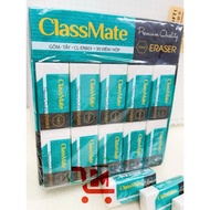 Combo of 3 NANO CLASSMATE CL-ER801 Erasers, White, Uses Pencil Eraser, Does Not Tear Paper, Leaves M