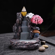 Waterfall Backflow Incense Holder Smoke Backflow Incense Sandalwood Incense for Holiday Birthday Gif