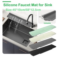 Faucet Mat for Kitchen Faucet Drainage Mat Sink Silicone Splash Guard with Fast Drying Properties