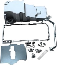 302-2 LS Engine Swap Oil Pan for LS LS1 LSX Camaro Nova F-body Extra Clearance,Satin Natural Sandbla