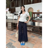[TEARED STORE] JeanQC culottes - 7867 - Double Belt - Style Pockets - Hybrid 3