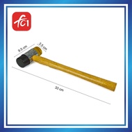 FC1 33CM PLASTIC MALLET HAMMER WOODEN HANDLE
