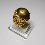 cincin batu akik badar emas
