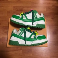 Lv Trainer maxi綠色 路易威登白綠胖丁 41.5碼