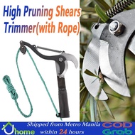 【SOYACAR】Pruning Shears Tree Trimmer Branches Cutter Garden Pruner Scissor Pick Fruit Tool with Rope