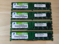 Corsair 海盜船 DDR2 SDRAM 2GB 667 800 MHz RAM Memory 記憶體 內存 VS2GB667D2 RM-VS2GHD2 PC2-5300U