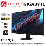 GIGABYTE 27" GS27QA QHD (2560X1440 @180HZ) LED SS IPS LCD GAMING MONITOR (1MS, INPUT: HDMI+ DP, VESA