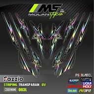 Decal Sticker Striping Variation Transparent Uv Fazzio Star Fazzio Yamaha Fazzio 125 Hybrid Fazzio N