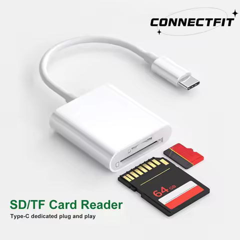 Sd Card Reader for Huawei Xiaomi USB Type C to SD TF Dual Card Slot Memory Card Reader TF Card Camer