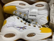 Reebok Question Mid Yellow Toe 湖人色籃球鞋 US12 35-46碼