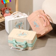 CHAAKIG Handheld Cosmetic , Fashion 14 Inch Travel Luggage Bag,  with Strap Lightweight Portable Min