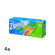 Ziploc 密保諾 三明治袋精巧包  50入  4盒