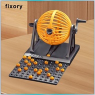 [fixory] Traditional Bingo Game Professional Bingo Machine Toy for Travel Party Bar