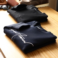 T5932 Autumn Winter Men's Signature Series Axe Long-staple Cotton Round Neck Pullover Sweatshirt