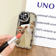 Live Melting Softcase Mirror Silicone Wave Case iphone 11 12 13 14 15 iphone 16 Pro Plus Max iphone 