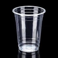 Flat Plastic Cups 12oz 14oz 16oz 22oz (1 Roll Contains 50 pcs) disposable cup