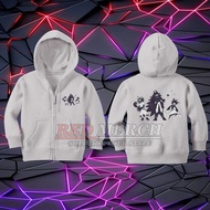 Red Merch / zipper jacket for children, fundamental paper, Education, Miss circle, Miss bloomie, Mis