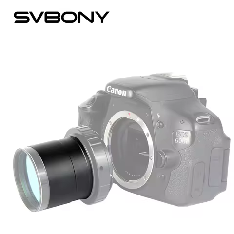 SVBONY 2'' to T2 Telescope Eyepiece Camera Accessories Mount Adapter w/ M42*0.75 Thread to Accept 2"