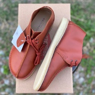 [READY STOCK] HOT SALE CLARKS DESERT TREK 03 Genuine Red Brown Leather S1690001 KASUT LELAKI MEN MAN