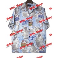 3 Hawaiian Shirt Italian Silk Digital Print Cat Knot Pattern