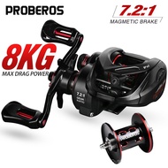PROBEROS P4 Casting Reel, 5+1BB, with Drag Alarm Metal Lure Fishing Reel