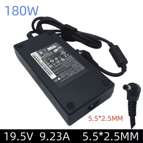 19.5V 9.23A Laptop Adapter 180W Power Supply For MSI GF65 Thin 10SDR-1226CA GE60 GE62 GE70 GE72VR GL