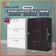 MallMart Kabinet Fail Pejabat 6 Pintu Almari Buku Budak Bertutup Rak Dapur 6 Doors Office File Cabin