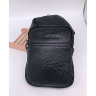 beg dompet perempuan dompet perempuan Men Mini Multifunctional Genuine Leather Wallet
