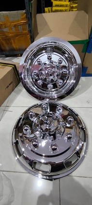 Cover Dop Velg Truk Truck Canter Fuso Ring 16 Baut 8 Depan Belakang 4 pcs Chrome