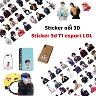 3d T1 esport LOL Sticker for computer and phone, waterproof and scratch resistant