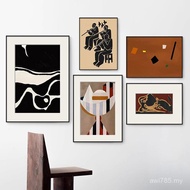 Combination Niche French Art Simple Abstract Painting Living Room Mural Background Sofa Decoration P