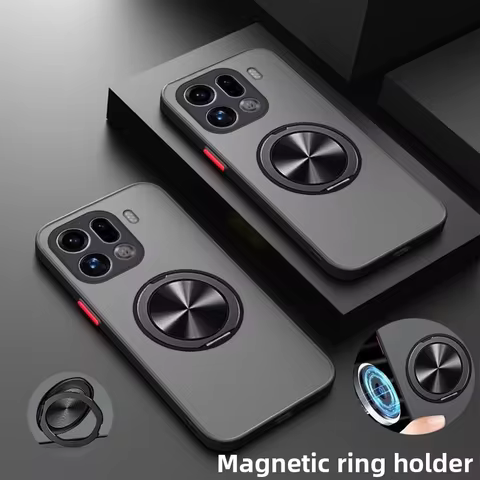 For OPPO Find X9 Pro Case Hard PC Ring Stand magnetic Protective Back Cover Case For Find X9 X8 Pro 