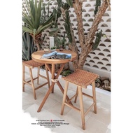 Lanawooden.id aesthetic cafe table and chair set, minimalist cafe table, cafe table set, minimalist 