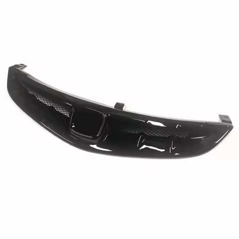 For Honda Civic FD2 JDM 2006-2008 Front Grille Racing Grills Glossy Black Car Upper Bumper Intake Ho