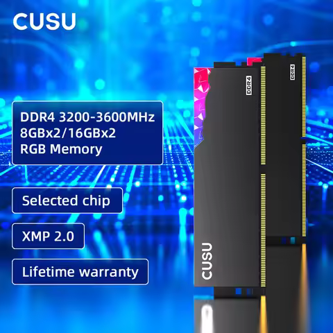 CUSU DDR4 8gb 16gb Memoria Ram DDR4 3200mhz 3600mhz 1.35V Dual Channel 288pin UDIMM Desktop Memory D