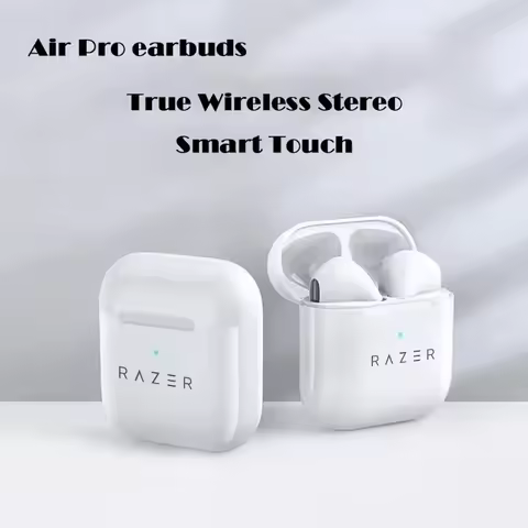 Razer Pro 4 Wireless Bluetooth Earphone 9D Stereo Headphone In-Ear HiFi Earbud HandsFree Headset Wit