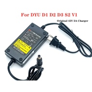 Original 42V 2A Lithium Battery Charger for DYU D1 D2 D3 S2 V1 36V Electric Bicycle Bike Charger Spare Parts