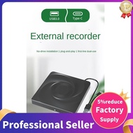 External CD/DVD Drive Portable CD DVD +/-RW Drive Optical Drive Player Reader USB 3.0 & Type-C for W
