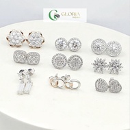 8K WHITE EARRINGS (220924)*