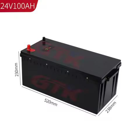 GTK 24V 100AH 150AH 200AH 300AH 400AH 400AH 500AH LIFEPO4 battery BMS is used for RV solar charging 